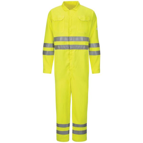 Hi-Vis Deluxe Coverall with Reflective Trim - CoolTouchÂ® 2 - 7 oz.