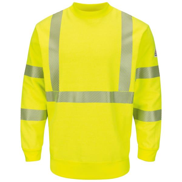 Hi-Visibility Crewneck Fleece Sweatshirt - Long Sizes