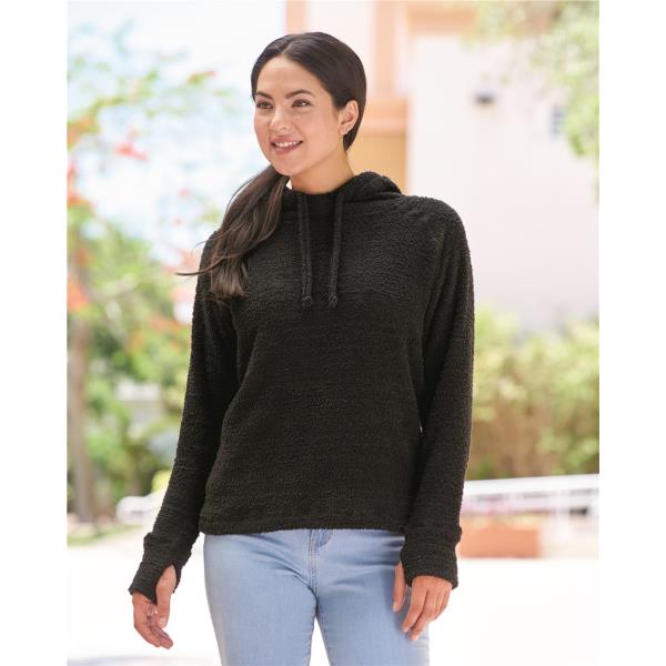 Womenâ€™s Teddy Fleece Hooded Pullover