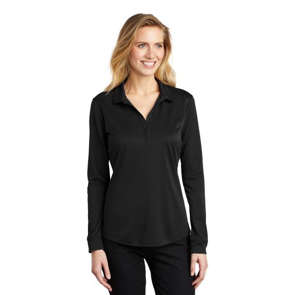 Ladies Silk Touch   Performance Long Sleeve Polo