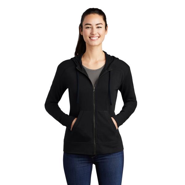 Ladies PosiCharge  Tri-Blend Wicking Fleece Full-Zip Hooded Jacket