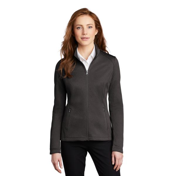 Ladies Diamond Heather Fleece Full-Zip Jacket