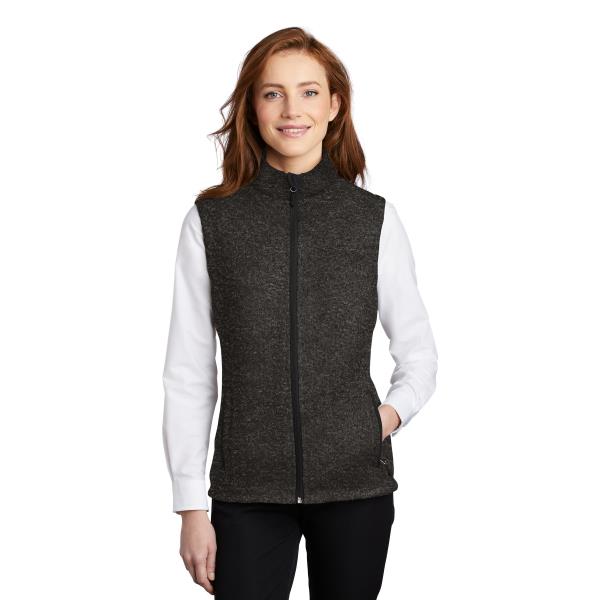 Ladies Sweater Fleece Vest