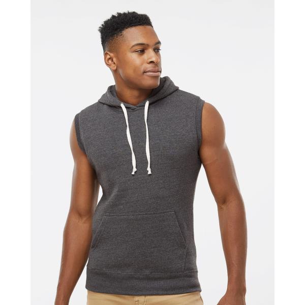 Triblend Sleeveless Hooded Sweatshirt