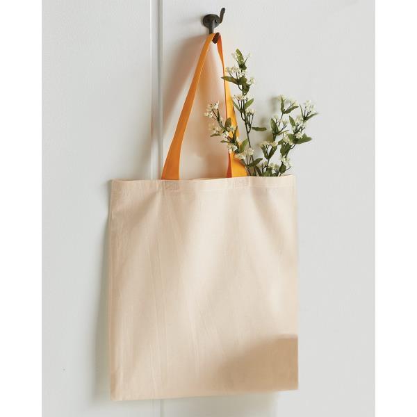 Economical Tote with Contrast-Color Handles