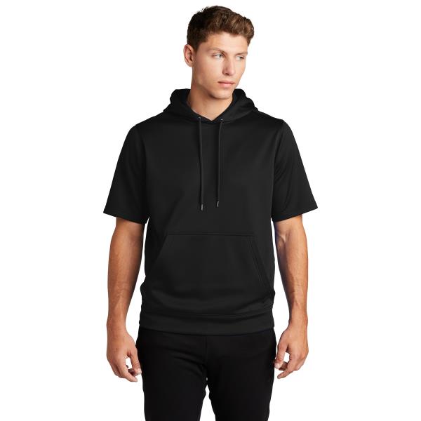 Sport-Wick  Fleece Short Sleeve Hooded Pullover