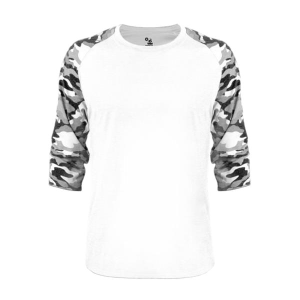 Vintage Camo Triblend Baseball T-Shirt