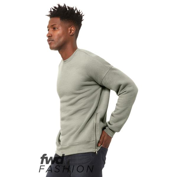 FWD Fashion Crewneck Sweatshirt with Side Zippers