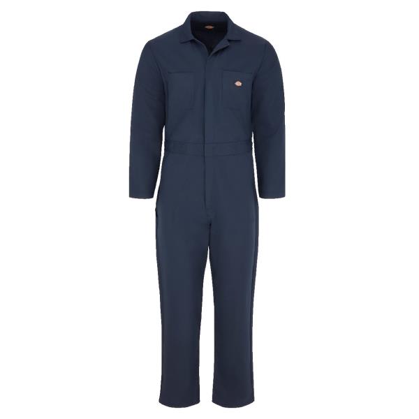 Basic Blended Long Sleeve Coverall - Long Sizes