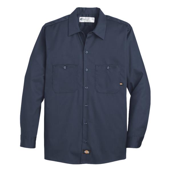 Industrial Cotton Long Sleeve Work Shirt - Long Sizes