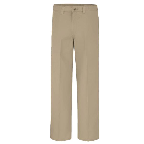 Industrial Flat Front Comfort Waist Pants - Odd Sizes