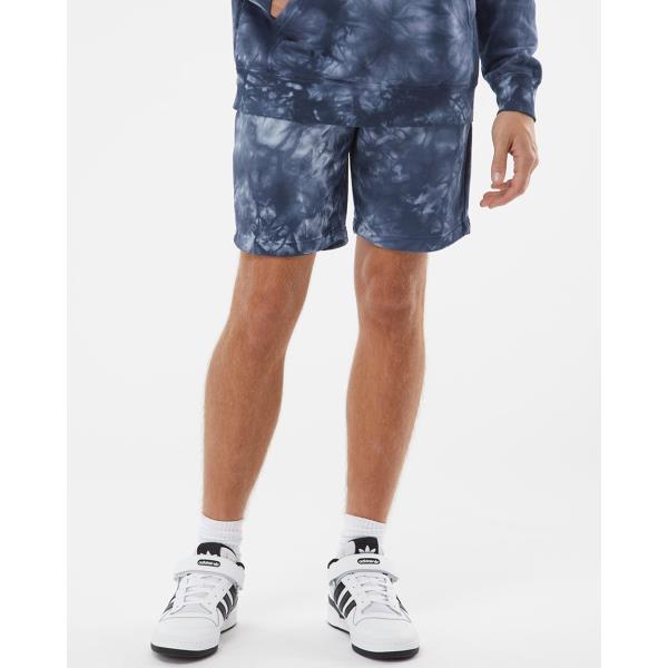 Tie-Dyed Fleece Shorts