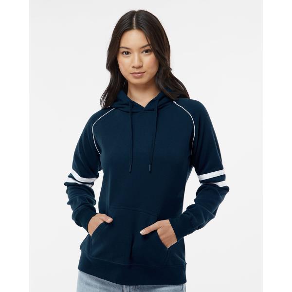 Women's Varsity Fleece Piped Hooded Sweatshirt