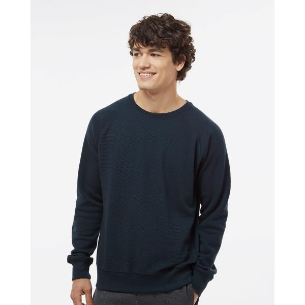 Ripple Fleece Raglan Crewneck Sweatshirt