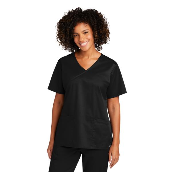 WonderWink Women's WorkFlex Mock Wrap Top