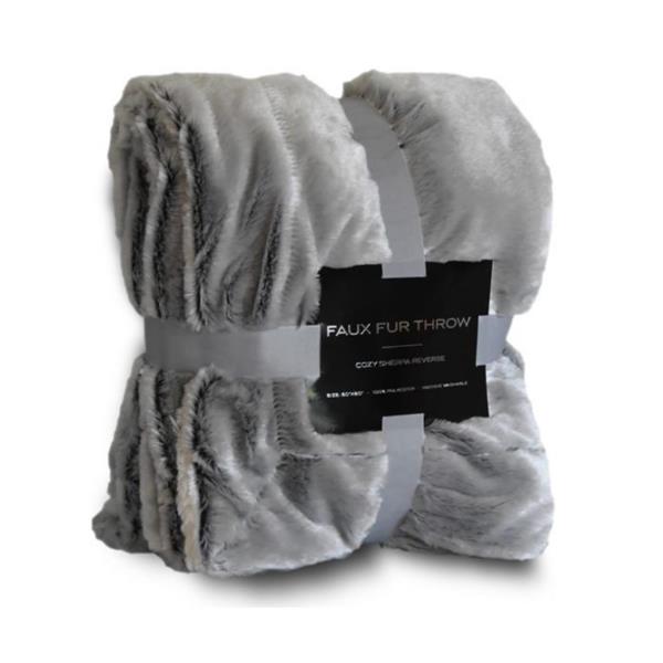 Faux Fur Throw