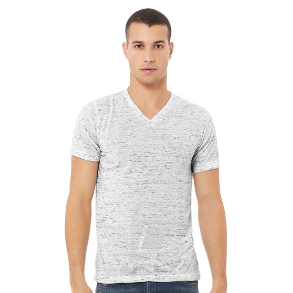 Unisex Textured Jersey V-Neck Tee