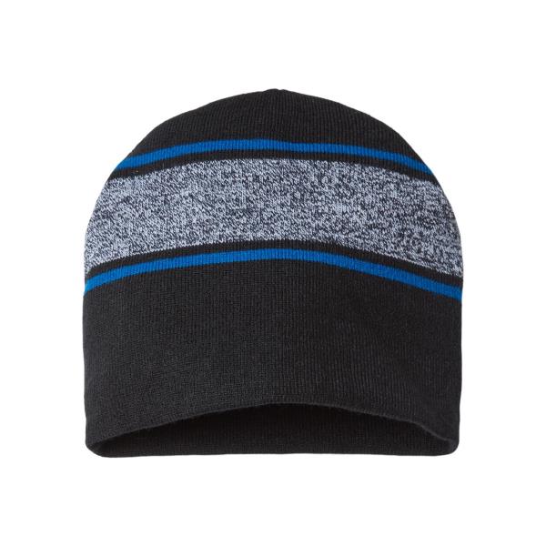 USA-Made Variegated Striped Beanie