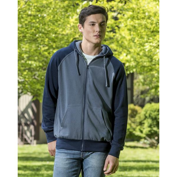 Cantor Ottoman Stitch Full-Zip Hooded Sweatshirt