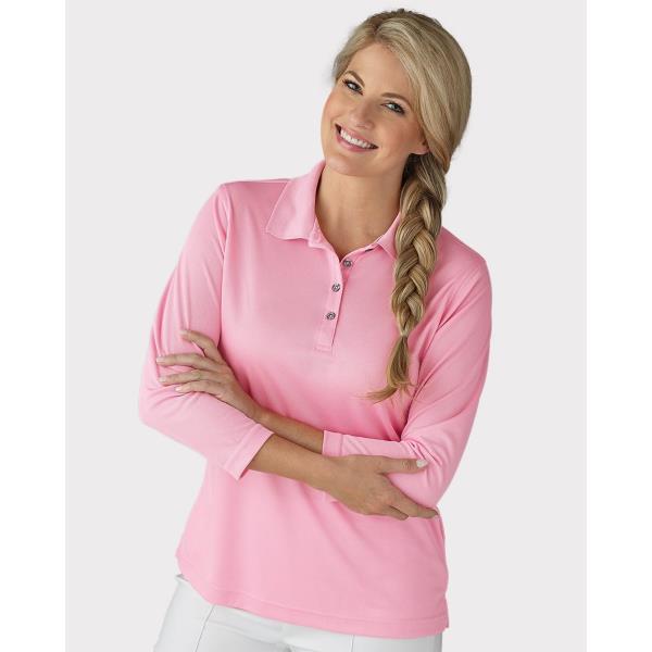 Women's Lady Palm Three-Quarter Sleeve Polo