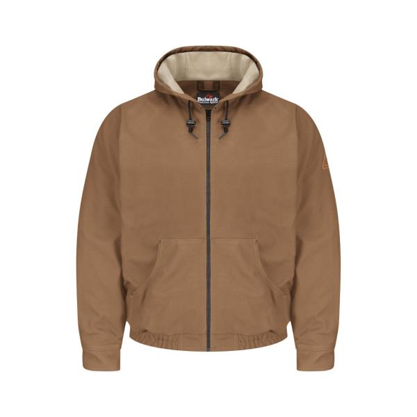 Brown Duck Hooded Jacket - EXCEL FRÂ® ComforTouchÂ® - Long Sizes