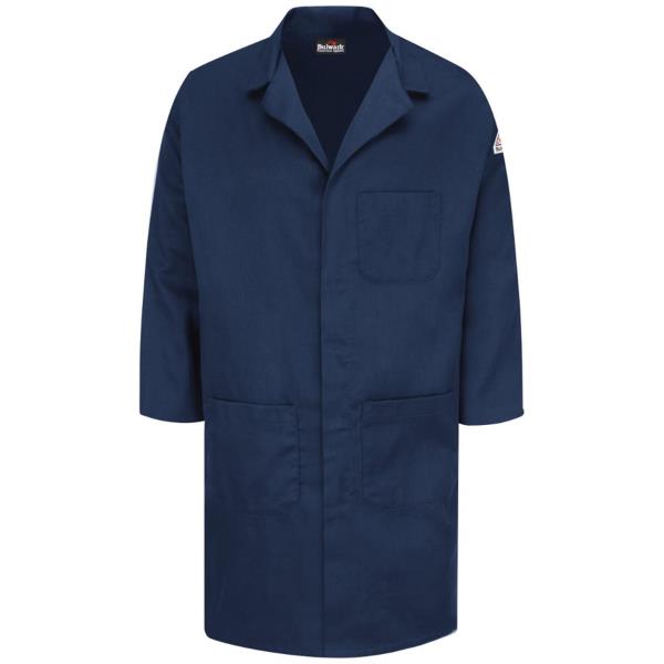 Concealed Snap Front Lab Coat - EXCEL FRÂ® ComforTouchÂ® - 6 oz.