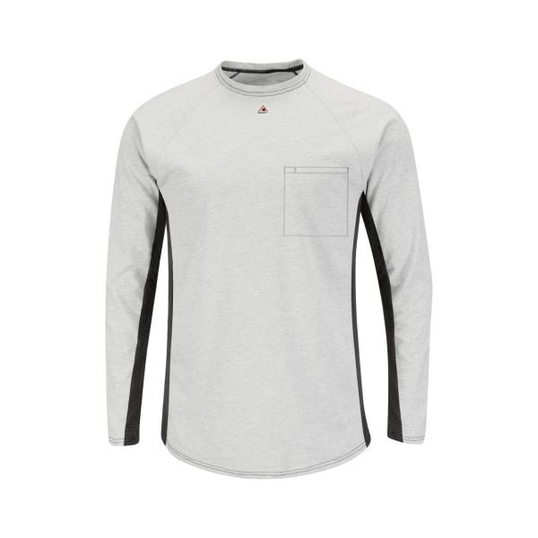 Long Sleeve FR Two-Tone Base Layer with Concealed Chest Pocket - EXCEL FR