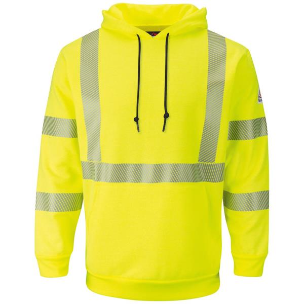 Hi-Visibility Pullover Hooded Fleece Sweatshirt