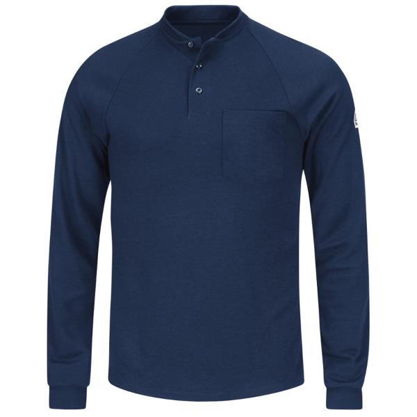 Long Sleeve Henley Shirt- CoolTouchÂ®2