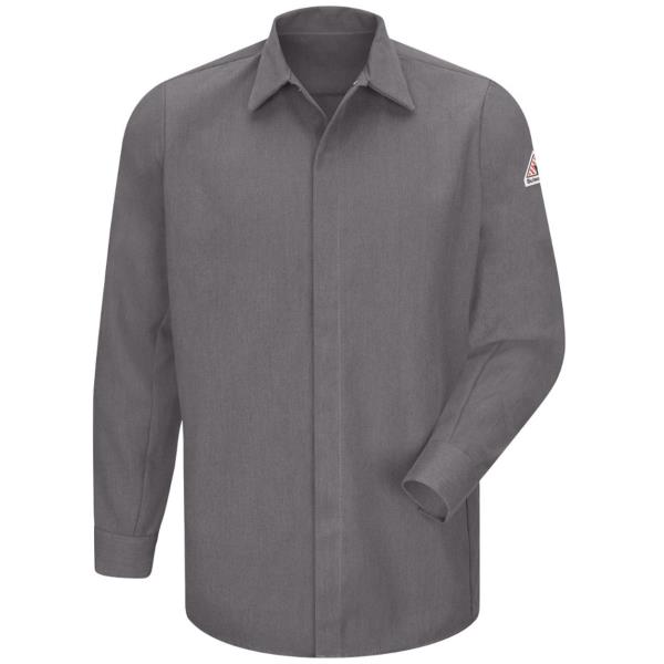 Concealed-Gripper Pocketless Long Sleeve Shirt - CoolTouchÂ® 2