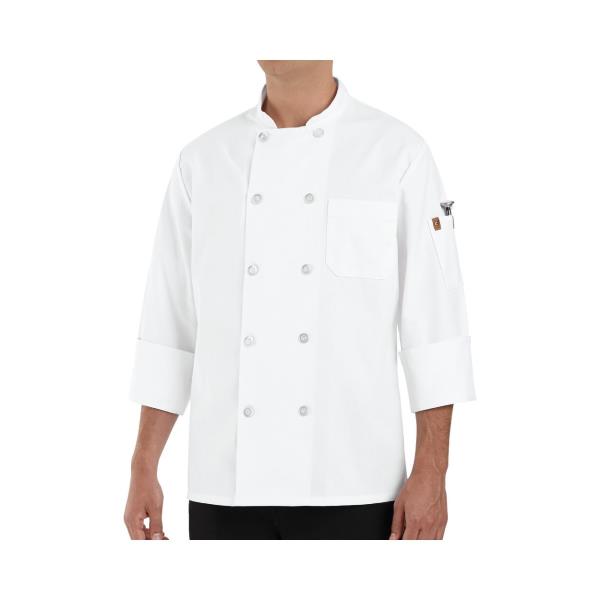 Ten Pearl Button Chef Coat