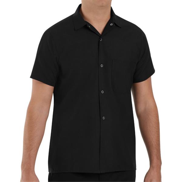 Poplin Cook Shirt with Gripper Closures