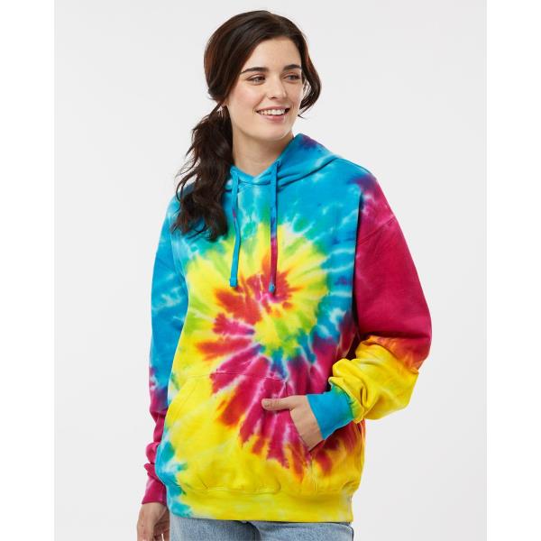 Tie-Dyed Hooded Sweatshirt