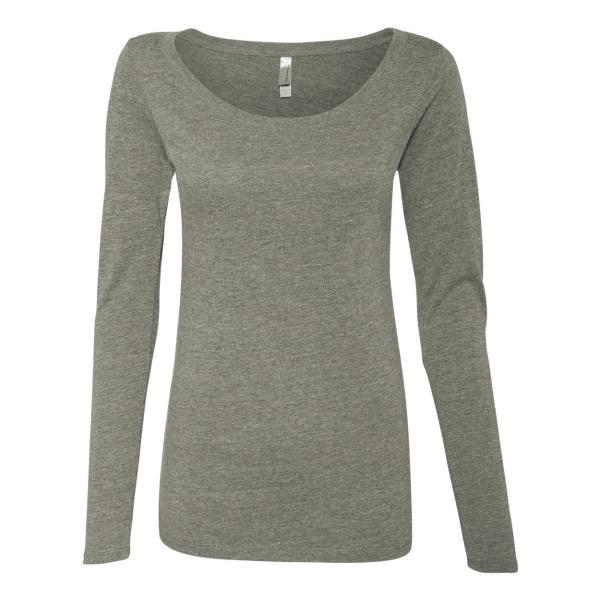 Womenâ€™s Triblend Long Sleeve Scoop