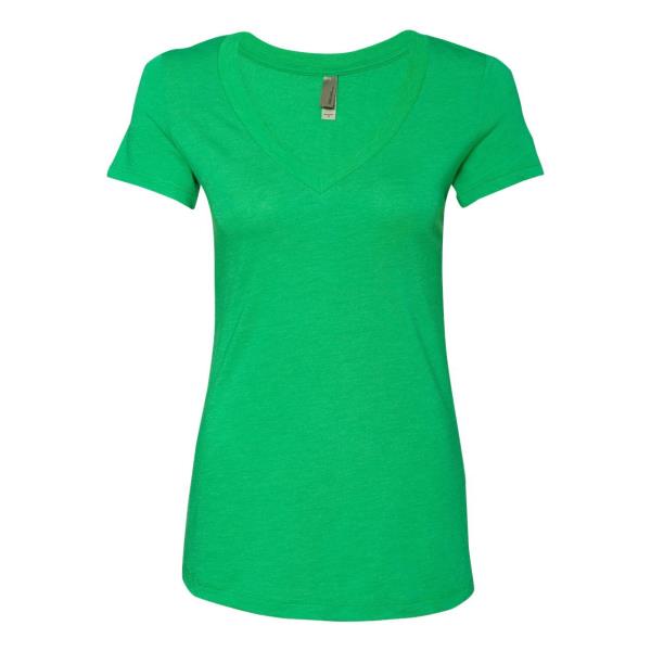 Womenâ€™s Triblend Short Sleeve Deep V