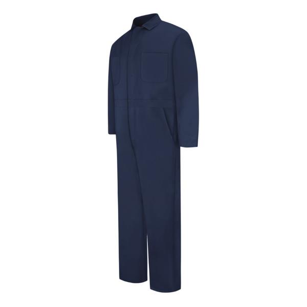 Snap-Front Cotton Coveralls Long Sizes