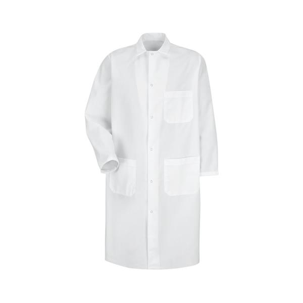 Butcher Coat with Exterior Chest Pocket