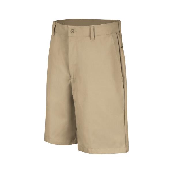 Cotton Casual Plain Front Shorts - Extended Sizes