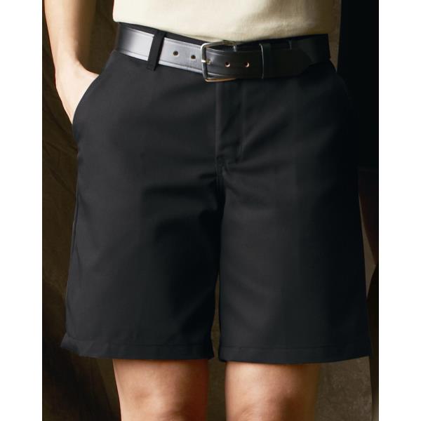 Women's Plain Front Shorts, 8 Inch Inseam