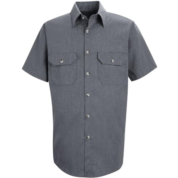 Heathered Poplin Uniform Shirt