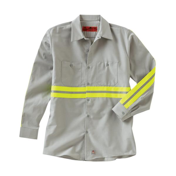 Industrial Enhanced-Visibility Long Sleeve Work Shirt