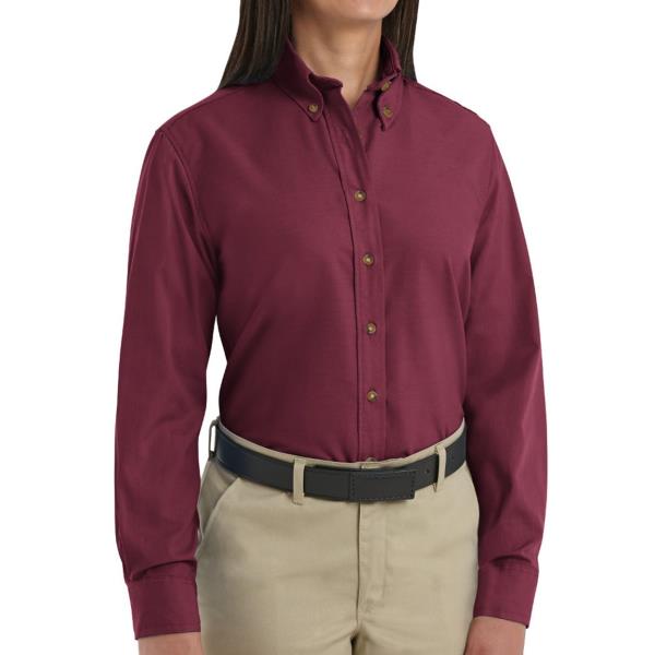 Women's Long Sleeve Poplin Dress Shirt