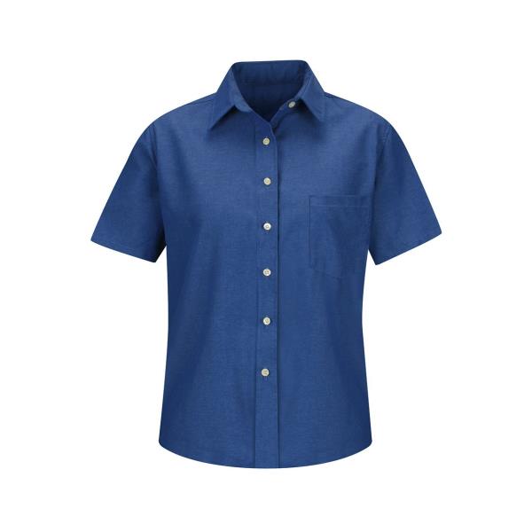 Women's Short Sleeve Oxford Dress Shirt