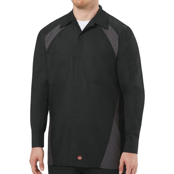 Long Sleeve Diamond Plate Shop Shirt