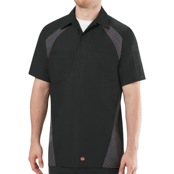 Short Sleeve Diamond Plate Shop Shirt