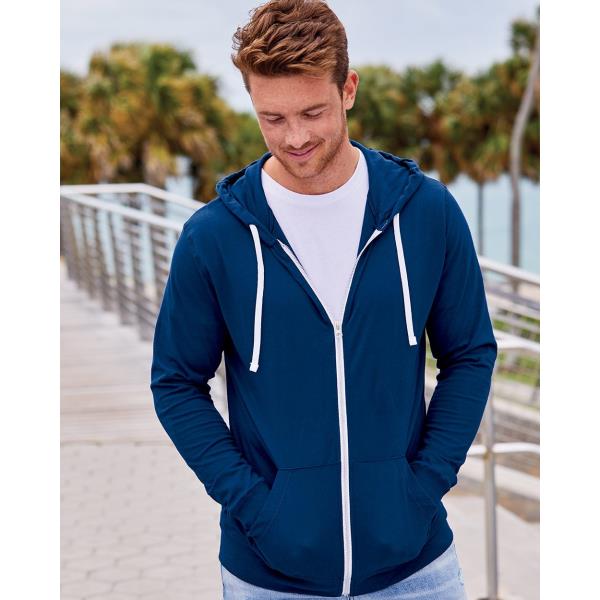 SofspunÂ® Full-Zip Hooded Long Sleeve T-Shirt