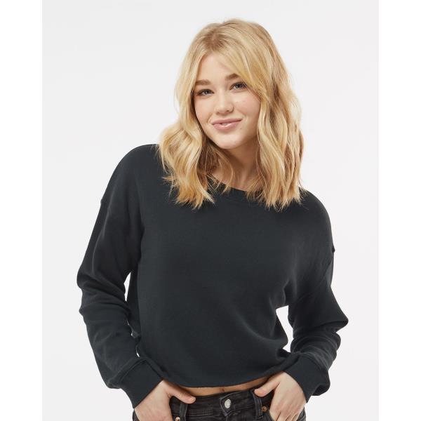 Women's Lightweight Cropped Crew Pullover