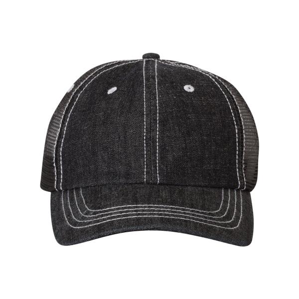 Herringbone Contrast Stitch Trucker Cap